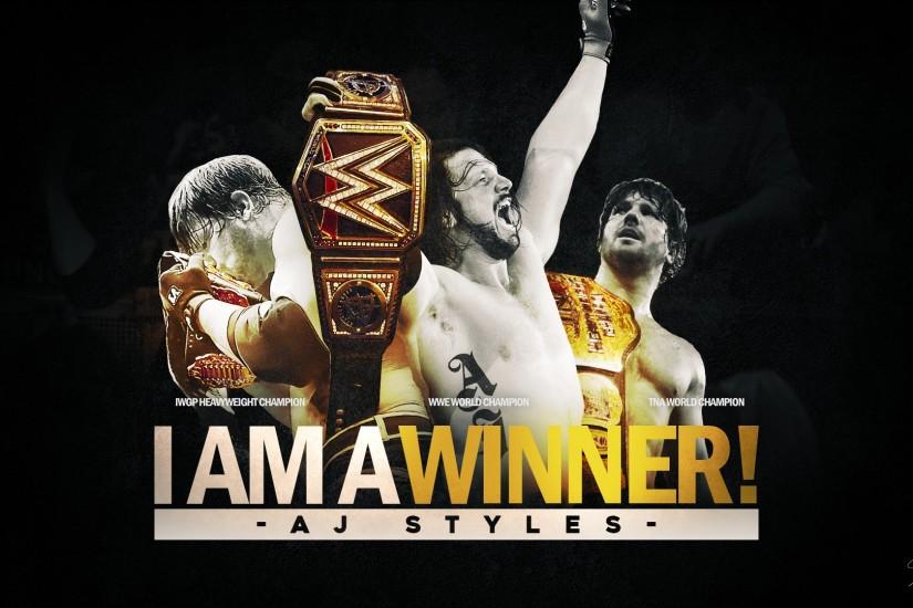 ... AJ Styles - WINNER Background by SimonLindner