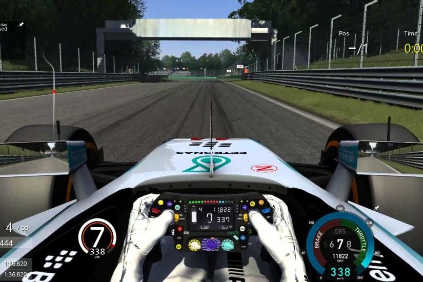 One lap onboard with Lewis Hamilton in Monza | Assetto Corsa | F1 2014 |  F1ASR - YouTube