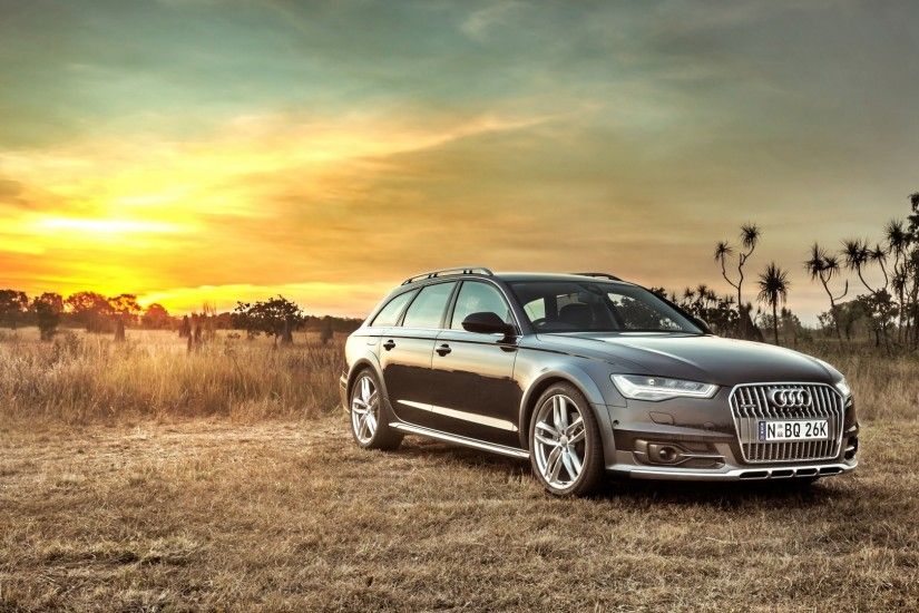 Preview wallpaper audi, a6, allroad, side view, hdr 1920x1080