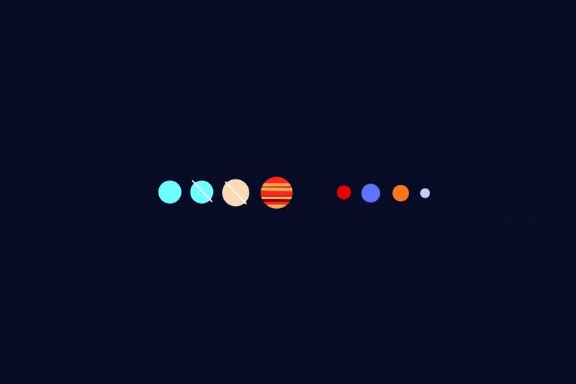 planet, Minimalism, Solar System