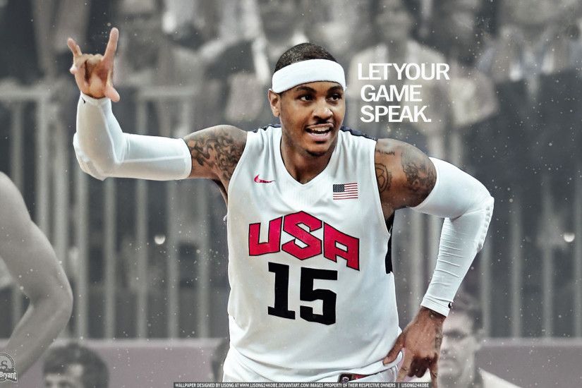 Carmelo Anthony Wallpaper - Pointing at the Win, It is Only the Game that  Shall