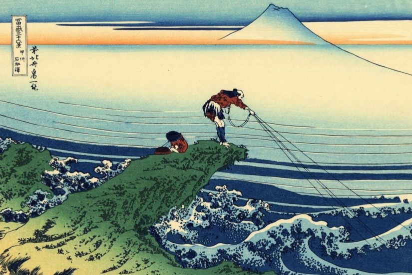 katsushika-hokusai-thirtysix-views-of-mount-fuji-wallpaper.jpg (1920Ã1200)  | Hokusai | Pinterest