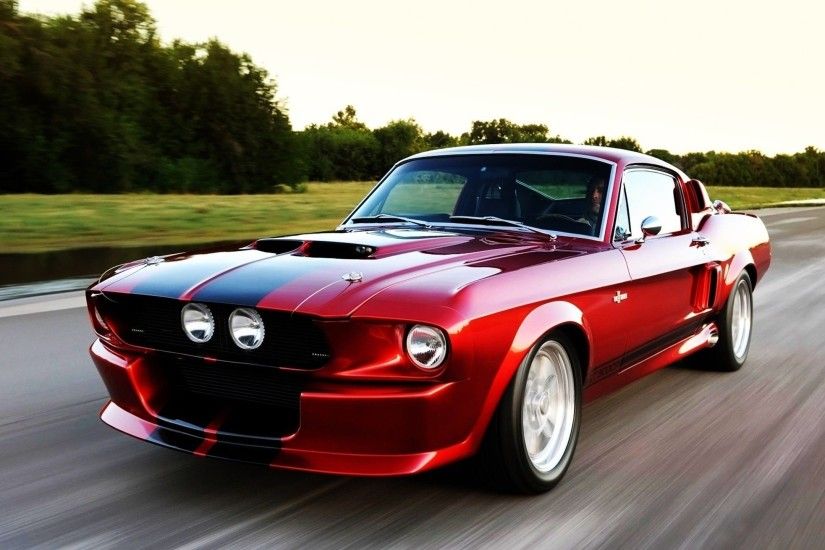 Download Wallpaper 2560x1440 Ford, Ford mustang, Red car Mac iMac .