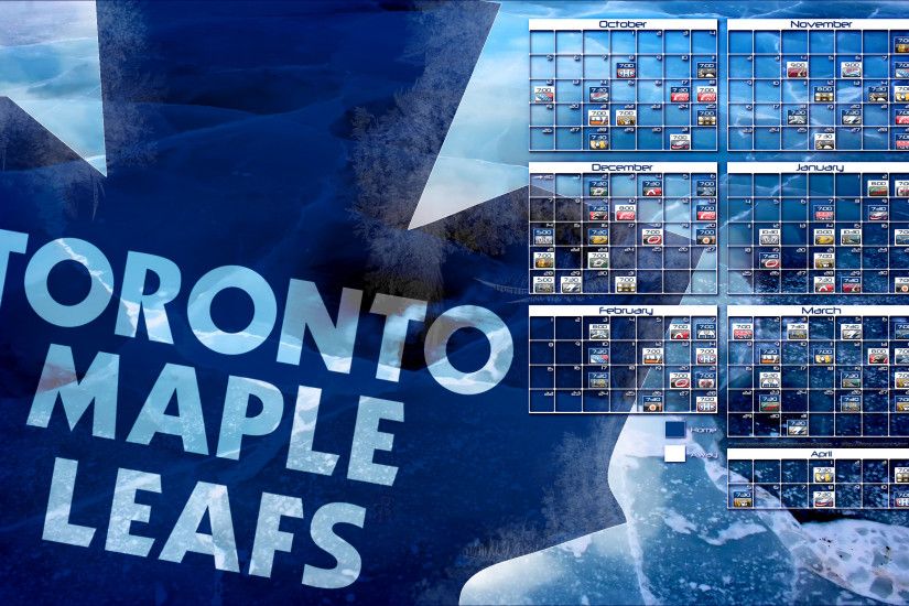 ... 2014-2015 Toronto Maple Leafs schedule wallpaper by bbboz