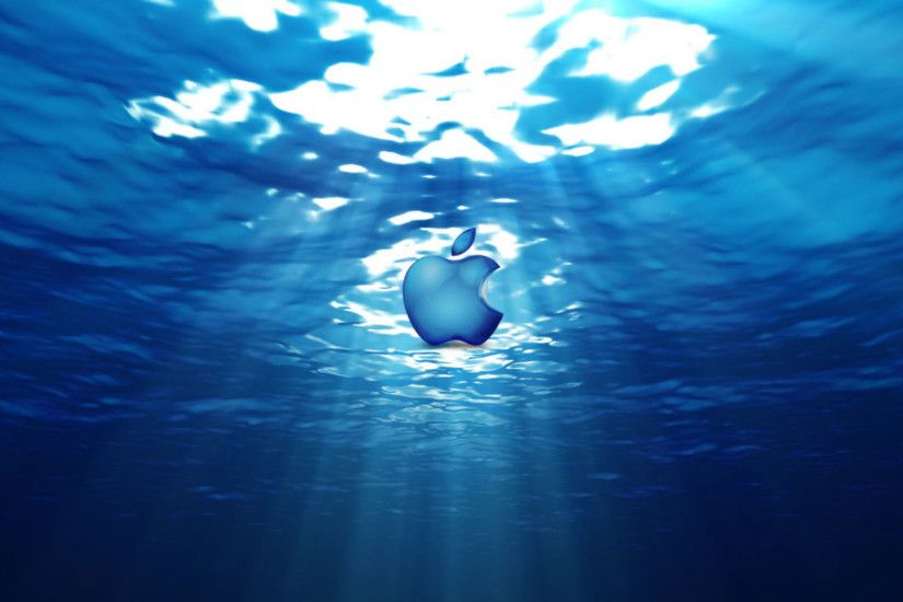 hd pics photos blue apple logo water sea ocean hd quality desktop  background wallpaper
