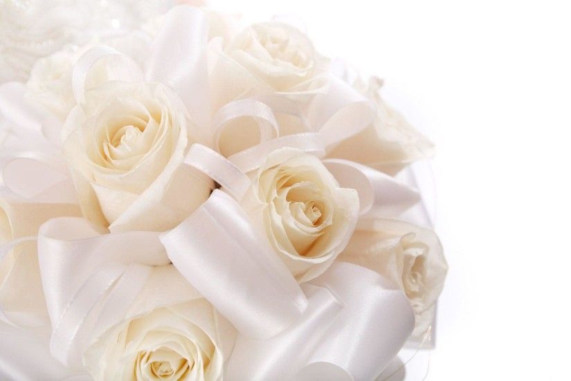 Wedding Rings And Flowers Background - Giant Design