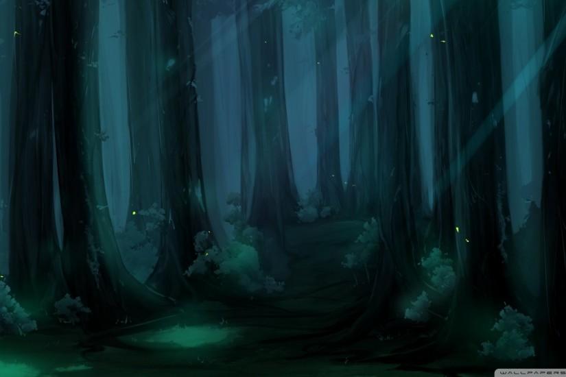 Anime Forest Background Wallpaper
