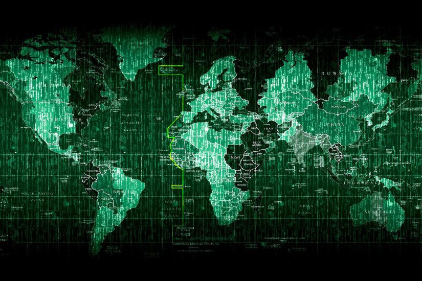 hd pics photos technology matrix world map green desktop background  wallpaper