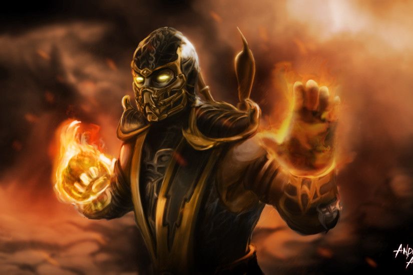 Video Game - Mortal Kombat Fire Warrior Scorpion (Mortal Kombat) Wallpaper
