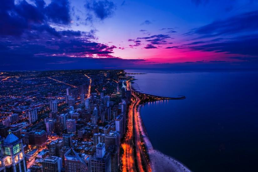 Chicago Sunset HD & Widescreen Travel & World Wallpaper from the above  resolutions.
