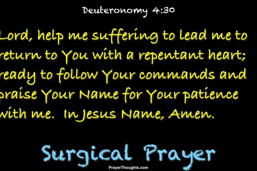 surgical prayer