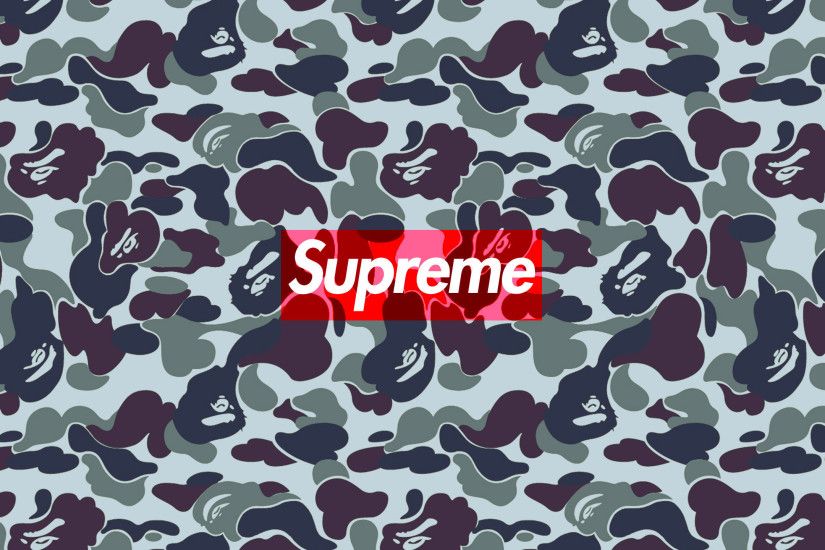 Download the Supreme Bape Urban Camo wallpaper below for your mobile device  (Android phones, iPhone etc.)