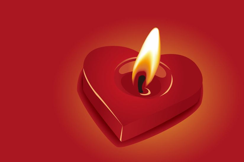 Valentine's Candle Wallpaper