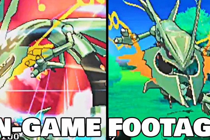 PokÃ©mon Omega Ruby & Alpha Sapphire MEGA RAYQUAZA IN GAME FOOTAGE!!  [Thoughts & Ideas] - YouTube