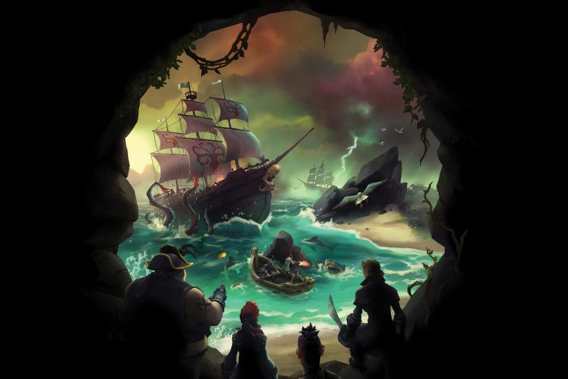 Wallpaper Sea of Thieves, 2017 Games, Xbox One, PC, 4K .
