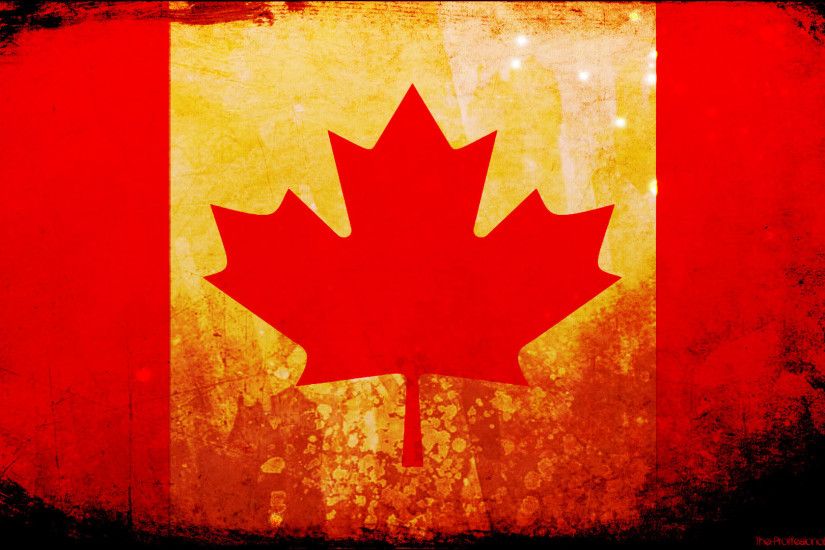 ... Canada flag grunge wallpaper by The-proffesional