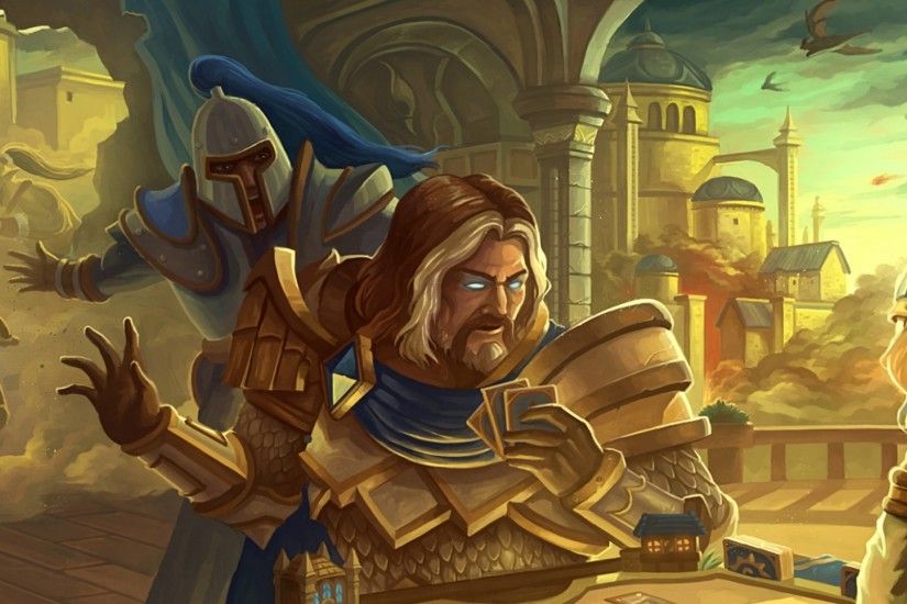 Preview wallpaper hearthstone, orc, jaina proudmoore, paladin 1920x1080