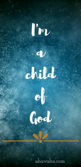 I'm a child of God Themed Free Multi-color Christian Wallpaper and  Screensaver Mobile Phone Black Background Script 6