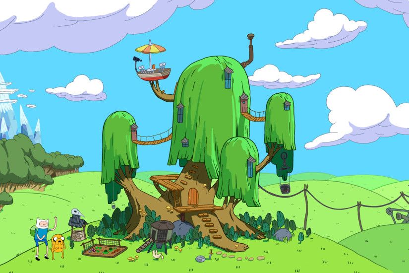 adventure time house background desktop images download free windows  wallpapers amazing colourful 4k picture lovely 1920Ã1080 Wallpaper HD