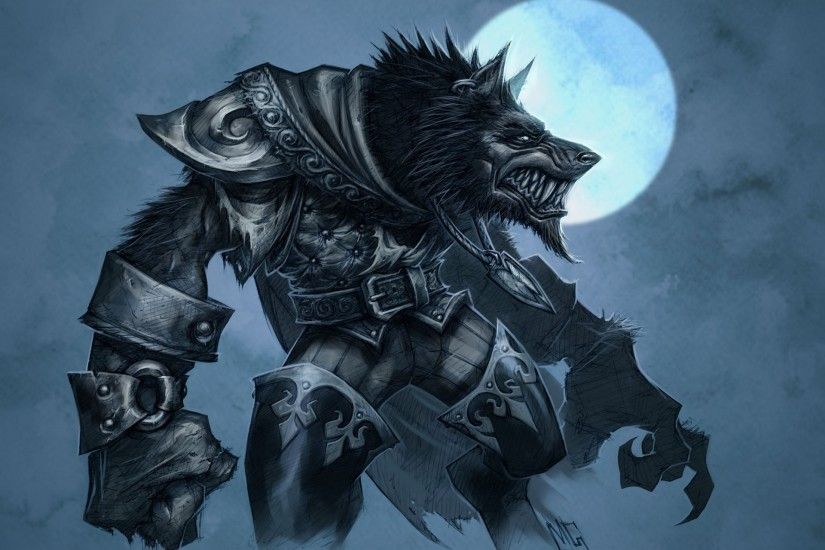 wolf werewolf moon armour worgen wow world of warcraft cataclysm