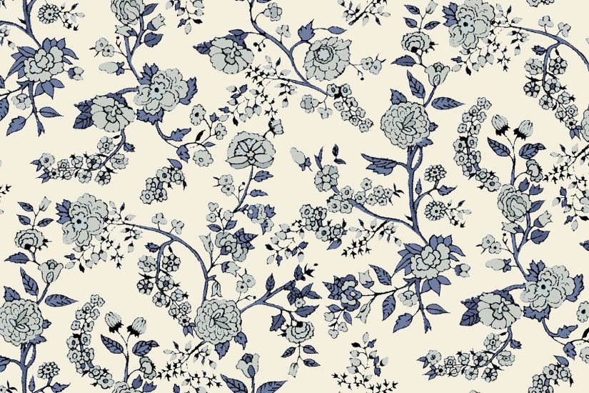 Light Blue Floral Pattern Desktop Wallpaper: Click here to download.