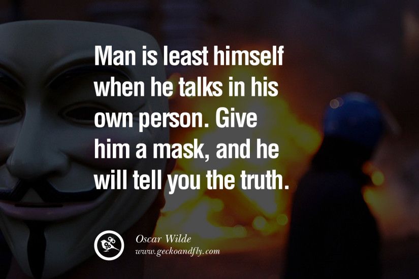 20 Quotes on Wearing a Mask, Lying and Hiding Oneself