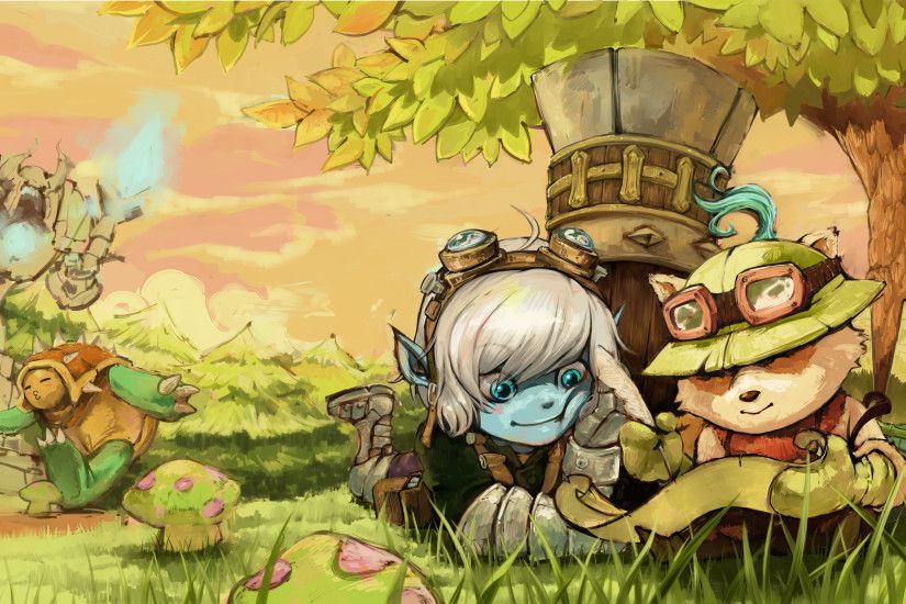 ... League of Legends Teemo and Trist Wallpaper by kirill2485