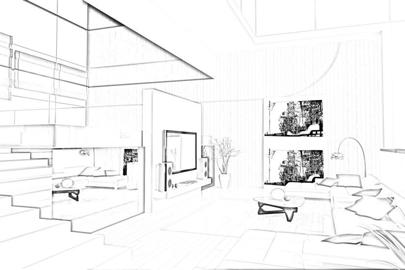 HD interior design sketches Furniture Desktop