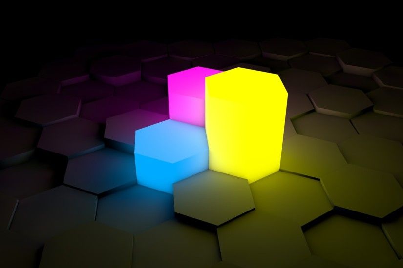 Neon hexagonal prism HD desktop wallpaper, Hexagon wallpaper, Neon wallpaper,  Prism wallpaper - no.