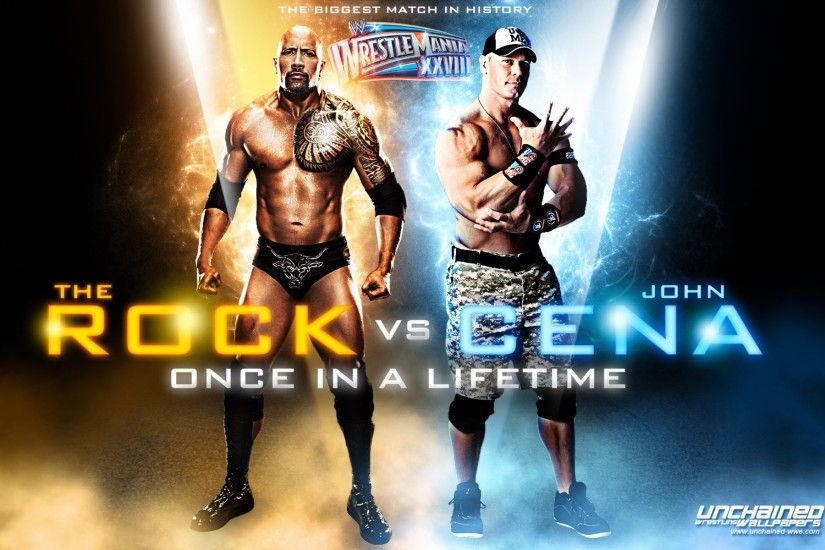 Rock Vs John Cena Wrestlemania 28 923441 ...