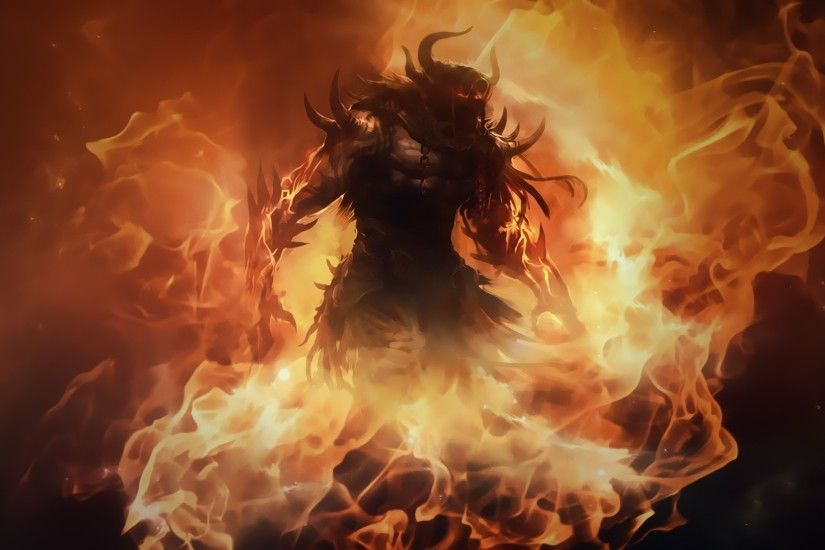 1920x1080 Artwork Barbarian Demons Diablo III Fantasy Art Fire Horns
