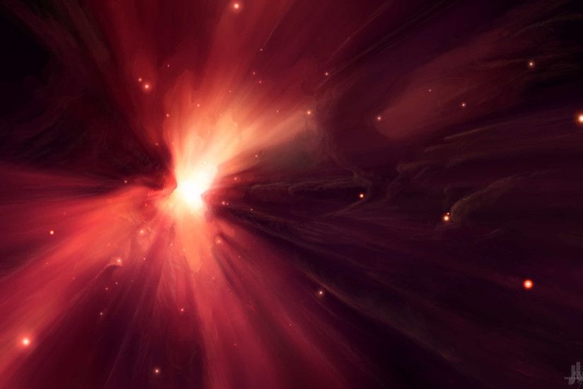 Phoenix Nebula Digital Universe Wallpaper