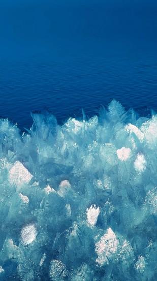 Abstract Crystal Lake Blue Ice Pattern Background iPhone 6 wallpaper