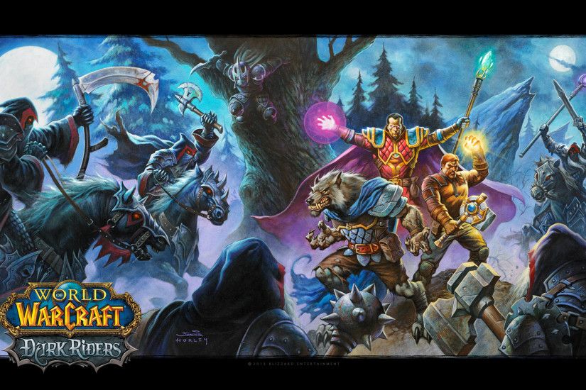 Blizzplanet The Official World of Warcraft: Dark Riders Wallpaper Available  | Blizzplanet