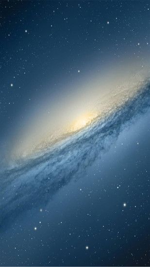 Andromeda Galaxy Blue Stars Android Wallpaper ...