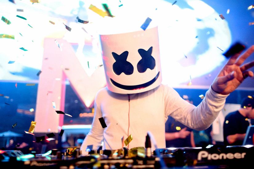 DJ, Marshmello, musician, night club, dj console, superstars, DJ Marshmello