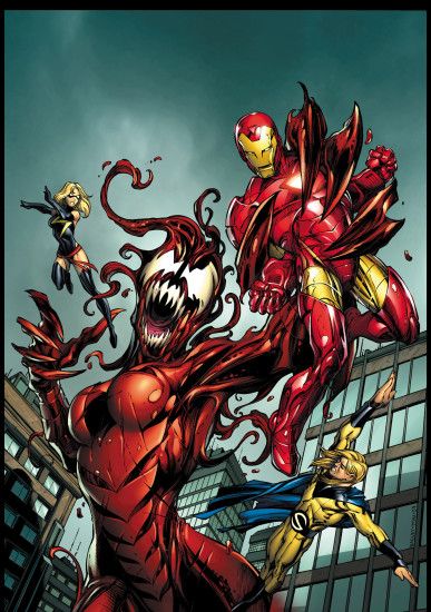 Venom Symbiote Virus (Janet van Dyne) vs Avengers by Mark Bagley