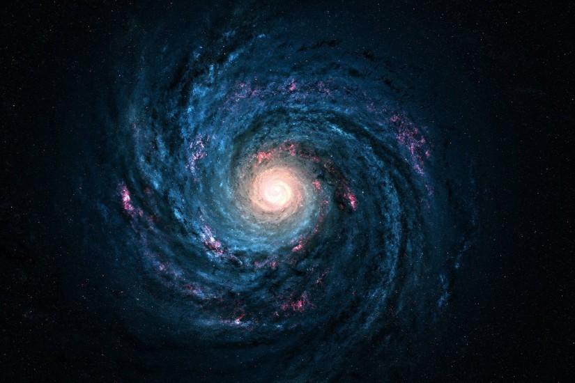 Space Spiral Galaxy Hd Wallpaper