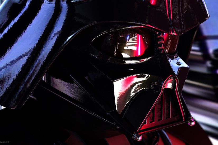 Darth Vader close up wallpaper mask eye reflection lightsaber Luke Skywalker  Star Wars films movies TV