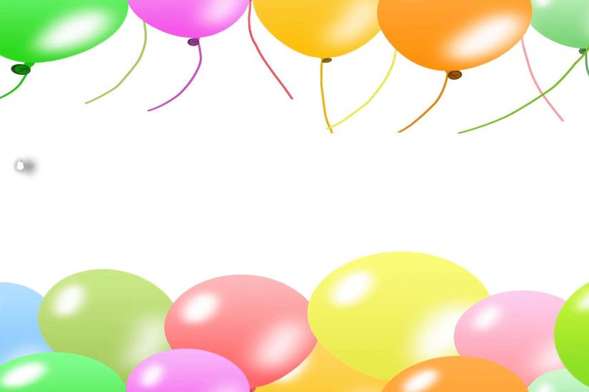 Happy birthday with balloon style 3d word and colorful balloons background.  Motion Background - VideoBlocks