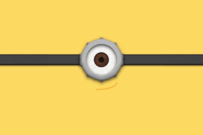 Simple Minimalistic Minion Goggle Eye Yellow