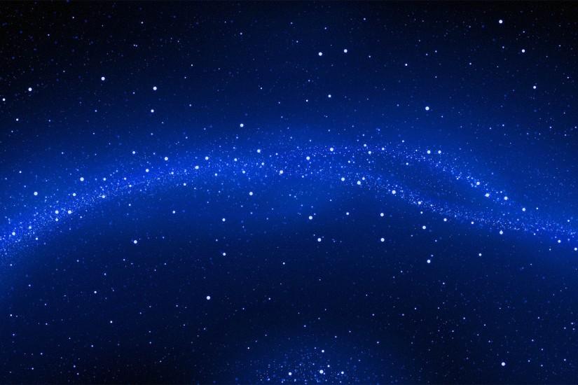 space stars blue background