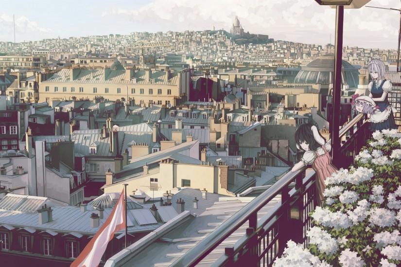 13 Wonderful HD Anime City Wallpapers