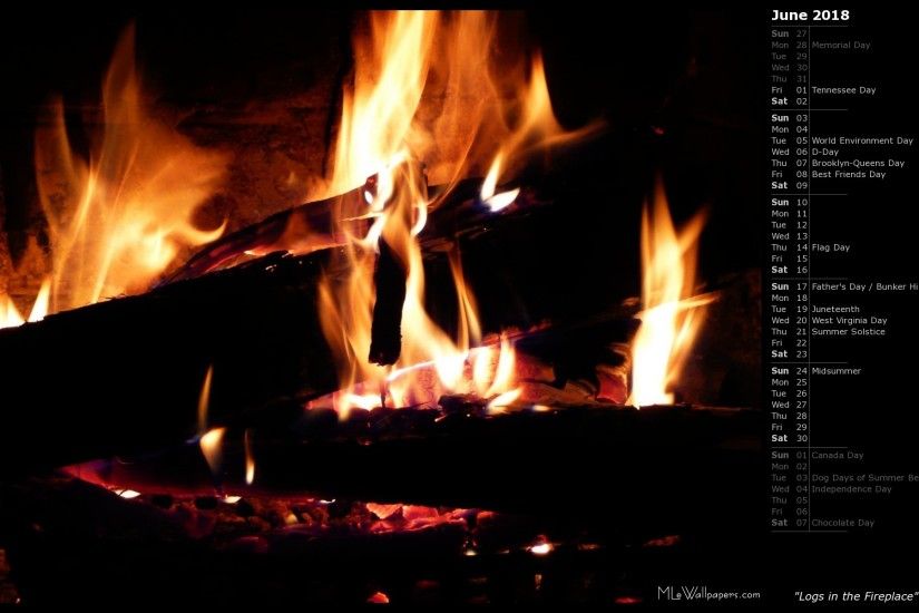 Logs in the Fireplace