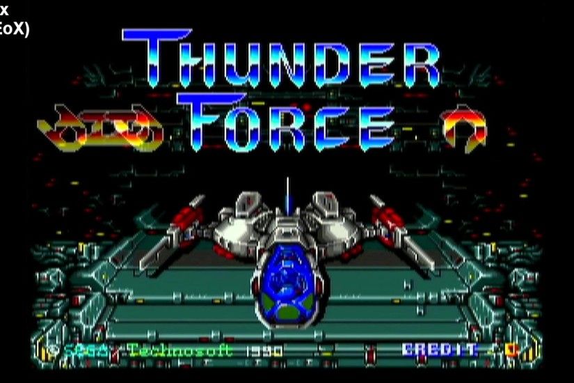 Thunder Force AC - Original board vs. Thunder Force Gold Pack 2 vs. MAMEoX  vs. MAME v0.152