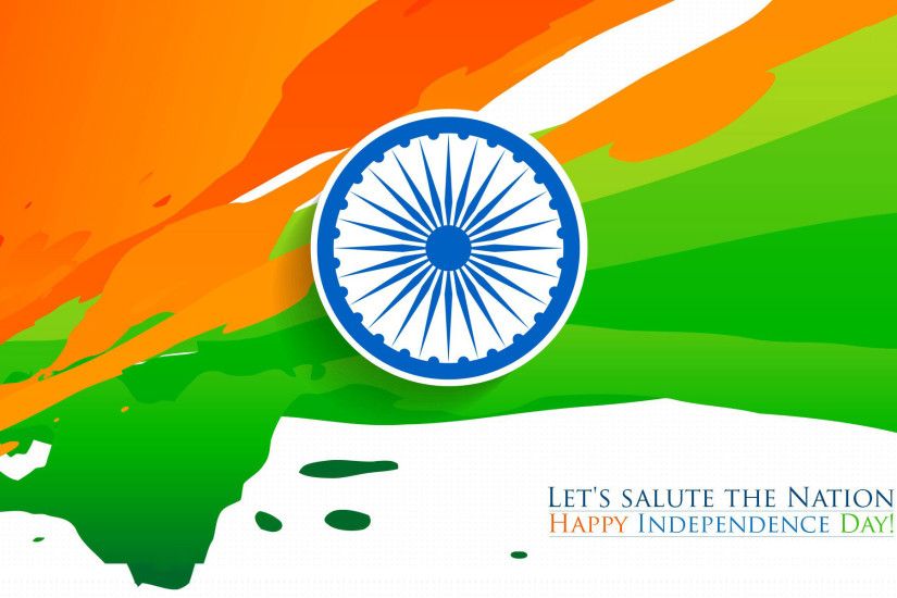 Happy Independence Day Indian Flag Tricolor HD Wallpaper