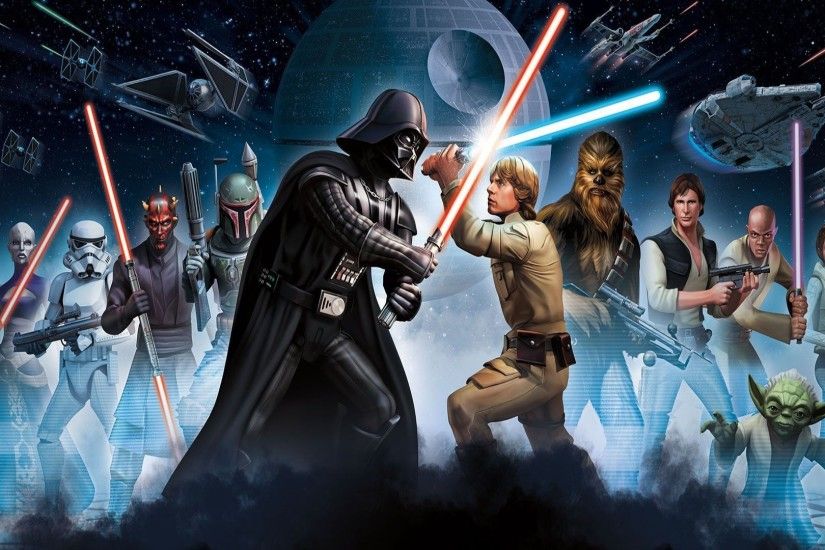 Movie - Star Wars Darth Vader Boba Fett Darth Maul Chewbacca Han Solo  Princess Leia Yoda