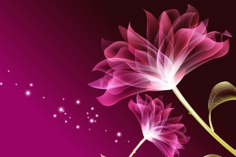 3d Pink Beautiful Flower Wallpaper