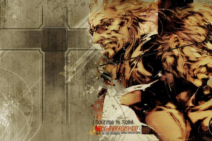 MGS4 - Courage is Solid Wallpapers