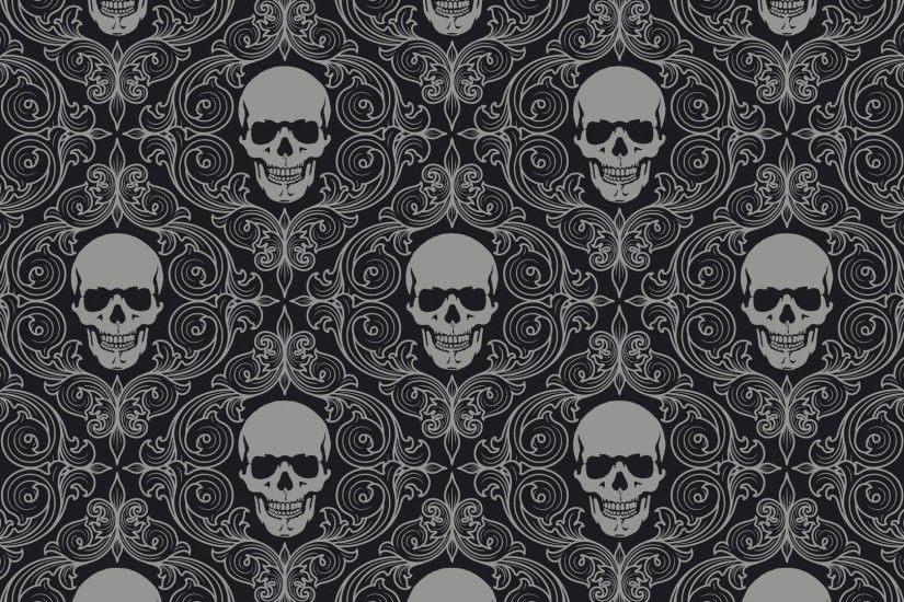 1920x1080 Wallpaper skull, drawing, gray, texture